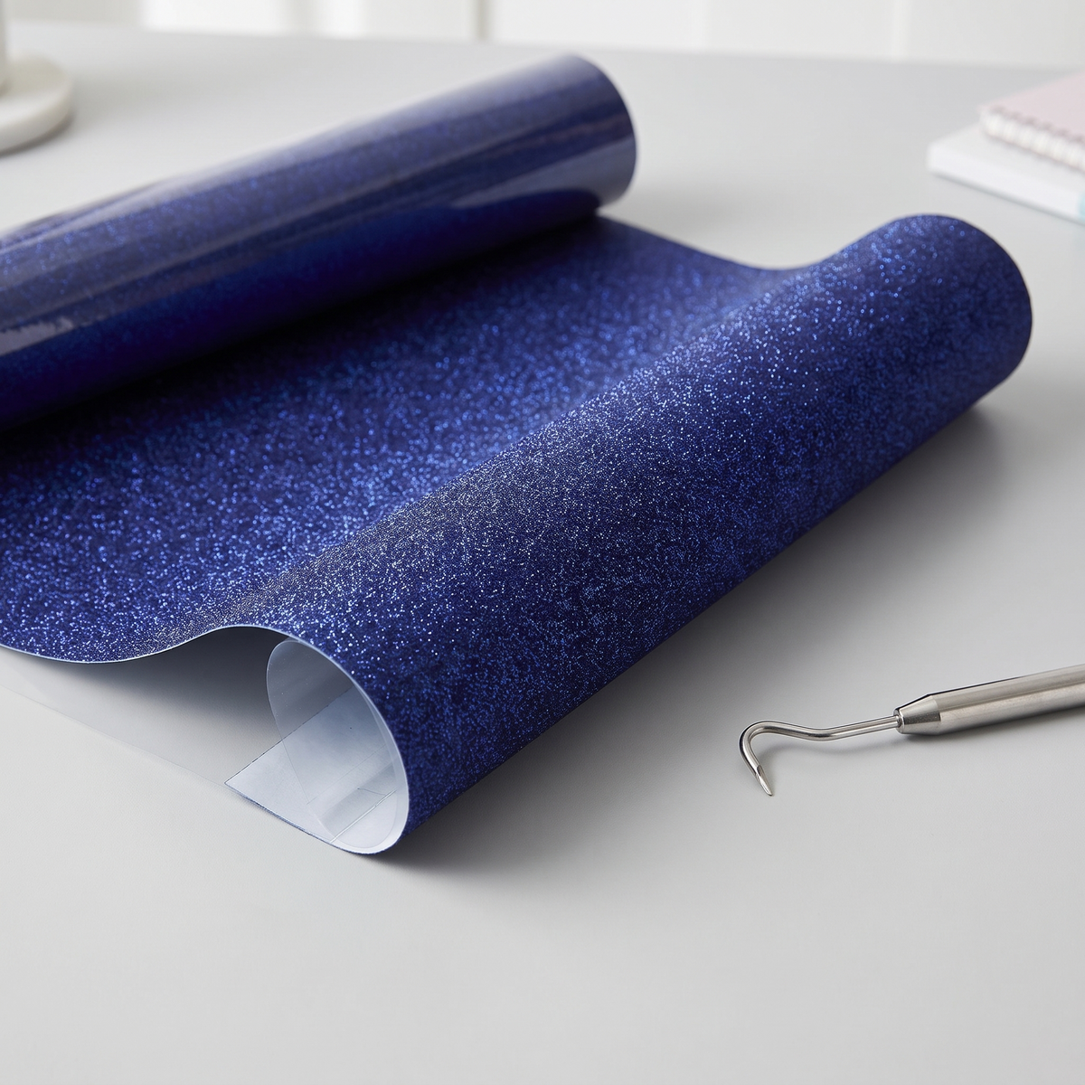 Royal Blue Glitter HTV roll