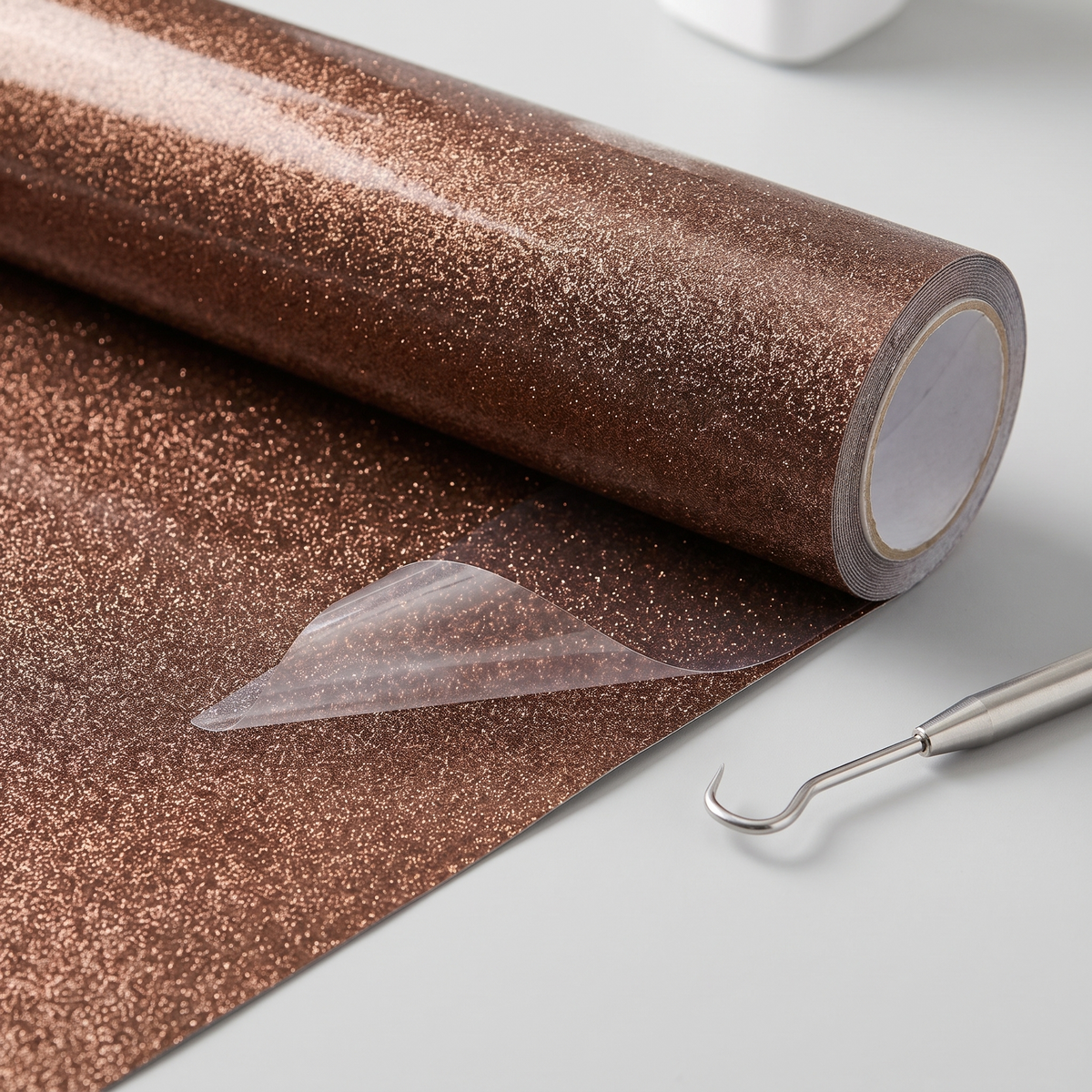 Brown Glitter HTV roll