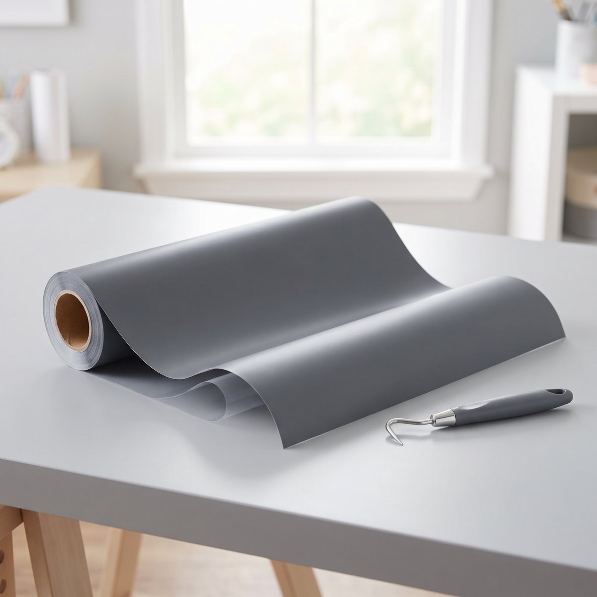 Charcoal Stretch HTV roll