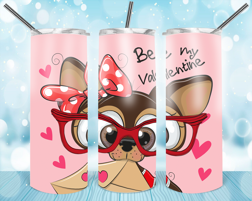 Valentines Day Tumbler 20oz Straight Sublimation Ready 2 Press