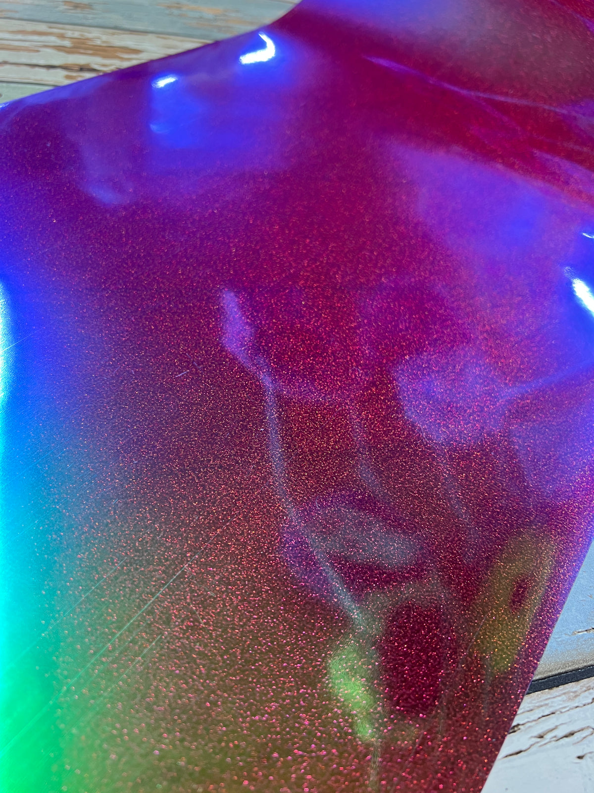 Deco film Red Holographic Glitter HTV