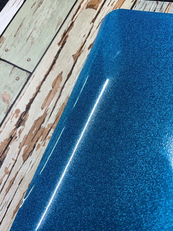 Aqua Twinkle Reflective HTV
