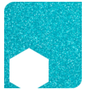 Sparkling Aqua Glitter PSV