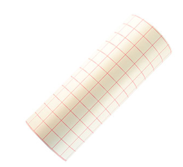 Transfer Tape Paper Red Grid 10yds