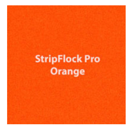 Orange StripFlock HTV