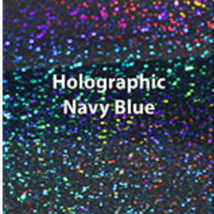 Navy Blue Holographic HTV