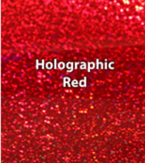 Red Holographic HTV