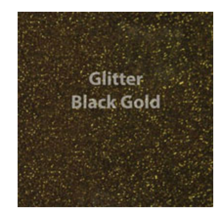 Black Gold Glitter HTV