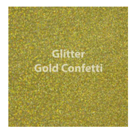 Gold Confetti Glitter HTV