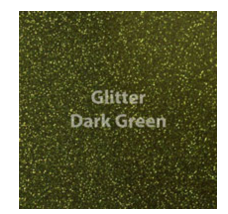 Dark Green Glitter HTV