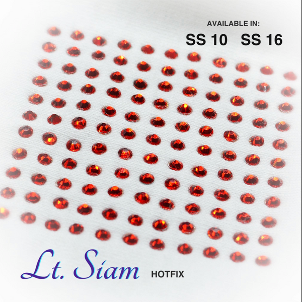 Light Siam Hot Fix Rhinestones