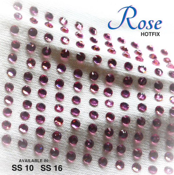 Rose Hot Fix Rhinestones