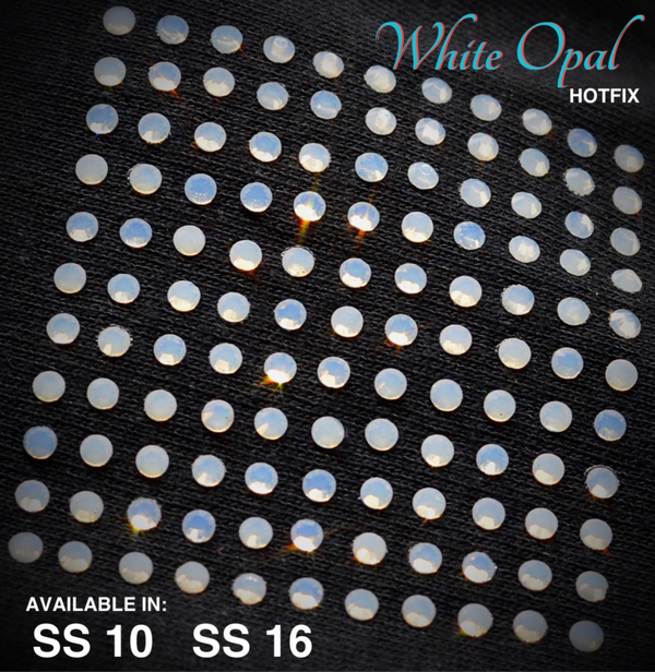 White Opal Hot Fix Rhinestones