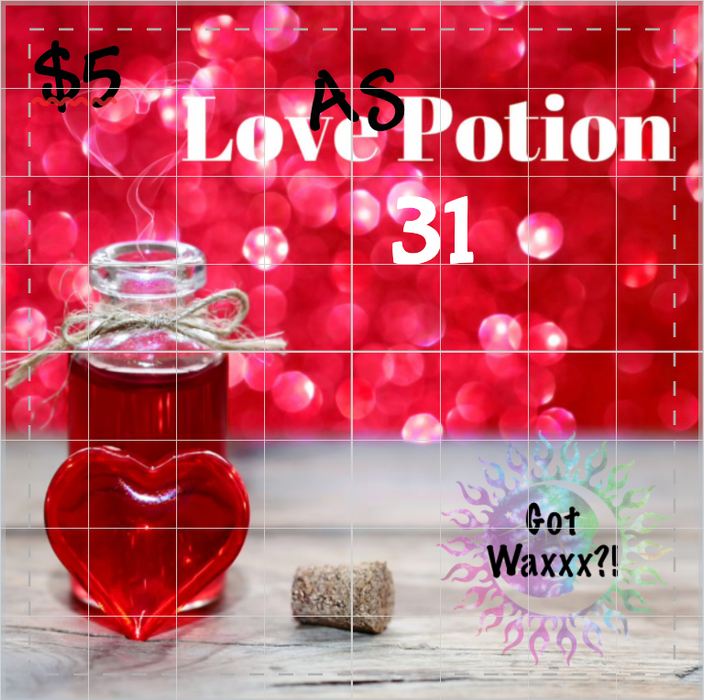 Love Potion 31--Got Waxxx Clam Shells Soy Wax Melt for Warmers
