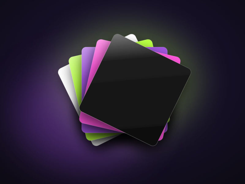 Smooth HTV sheets fanned out in a range of colors