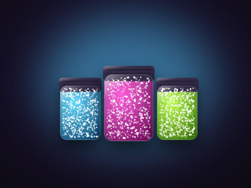 Fine glitter shakers
