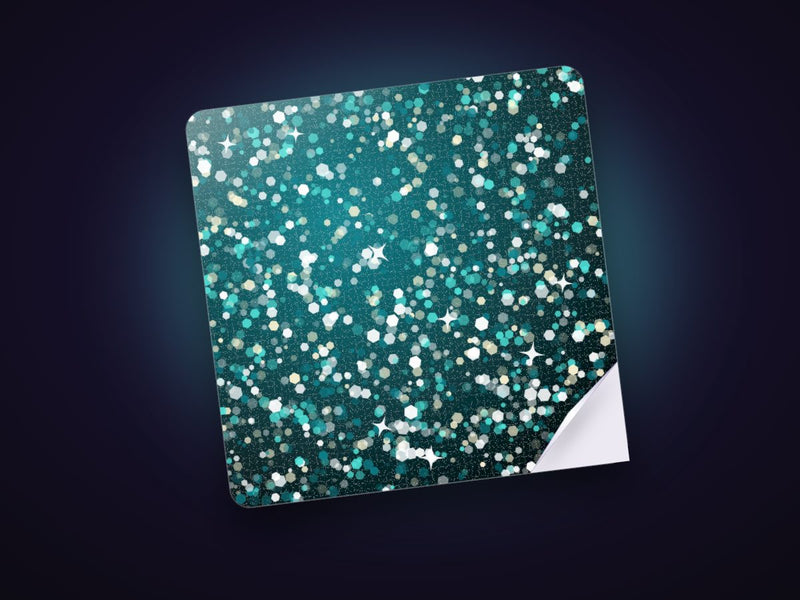 Glitter adhesive vinyl sheet