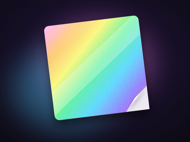 Holographic heat transfer vinyl — rainbow color shift