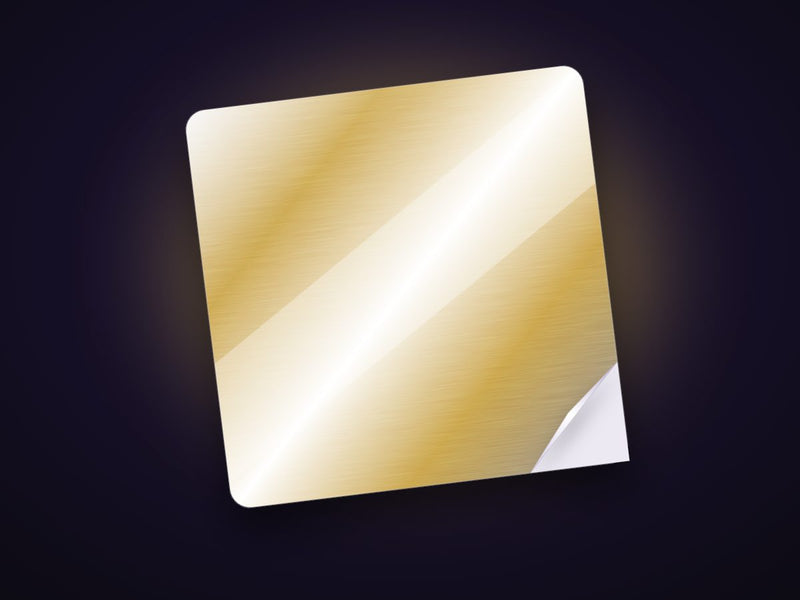 Metallic heat transfer vinyl — brushed gold finish