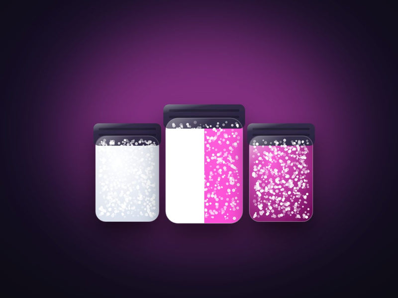 UV color-changing glitter