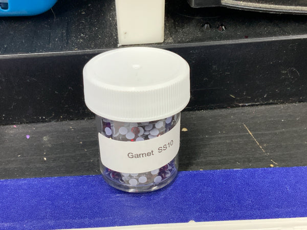 Garnet SS10 Hot Fix Rhinestones