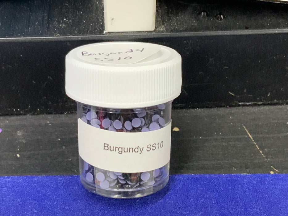 Burgundy Hot Fix stones