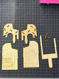 Teacher Appreciation Gift Card Holder - Laser cut and engraved