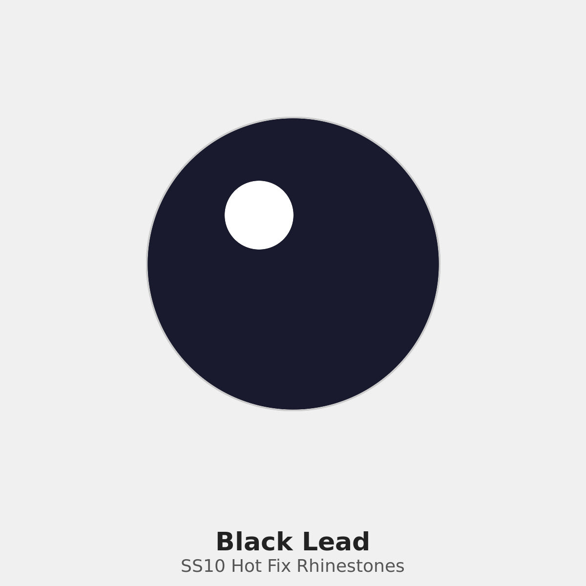 Black Lead SS10 Hot Fix Rhinestones