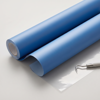 Roll of sky blue smooth heat transfer vinyl