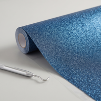 Blue Glitter HTV roll
