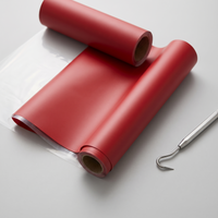 Red Smooth HTV roll