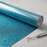 Aqua Glitter HTV roll