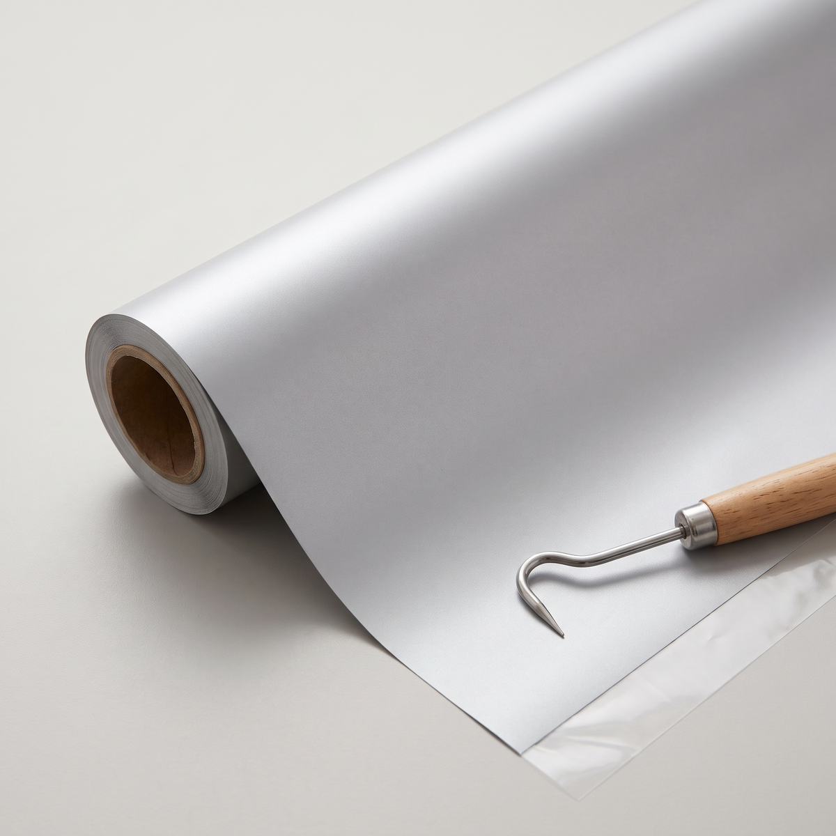 Silver Smooth HTV roll