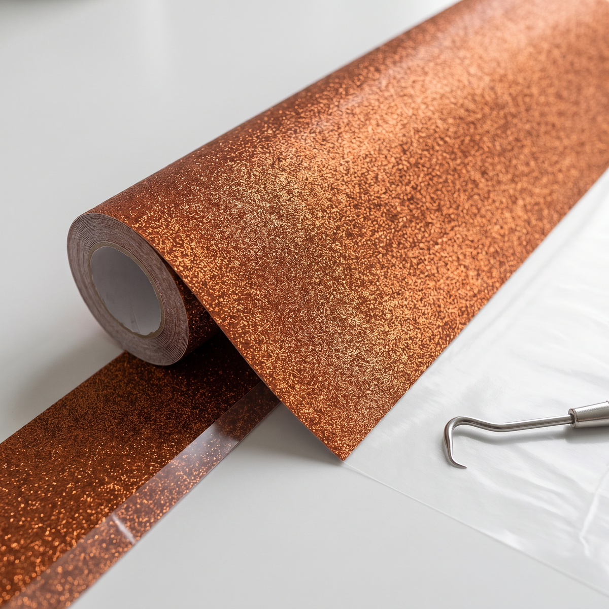 Copper Glitter HTV roll