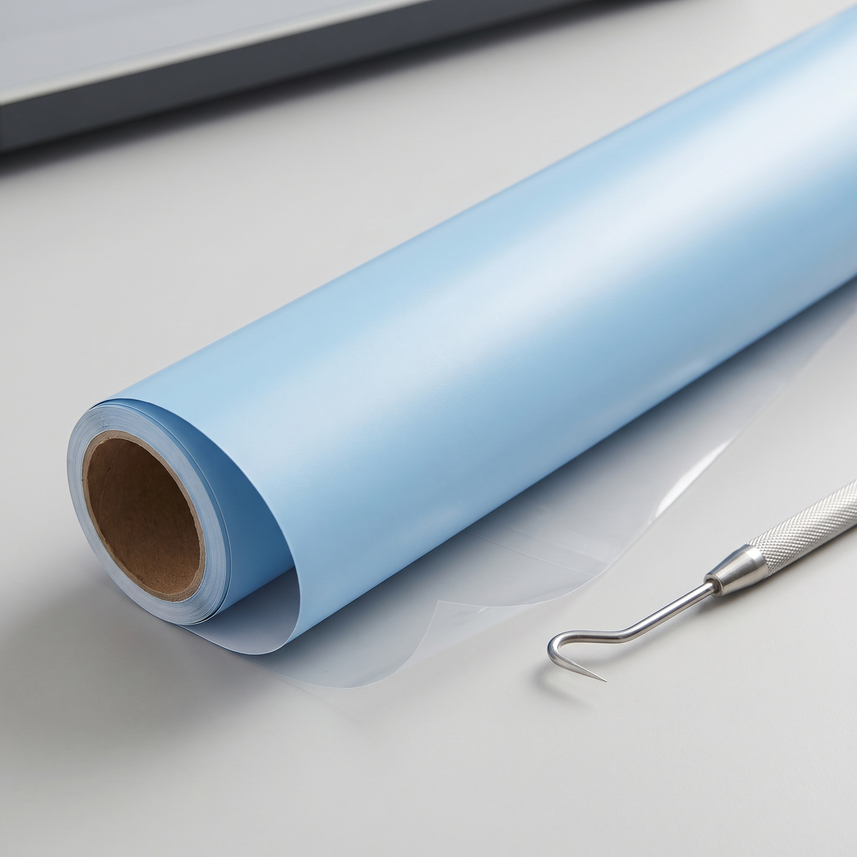 Pale Blue Smooth HTV roll