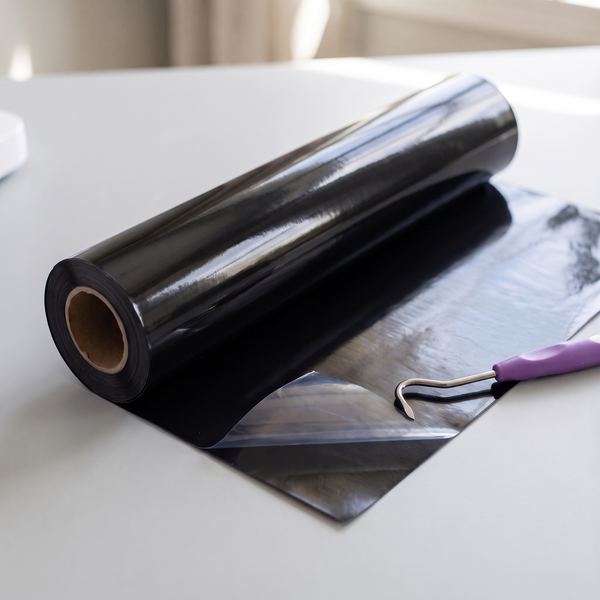 Black Smooth HTV roll