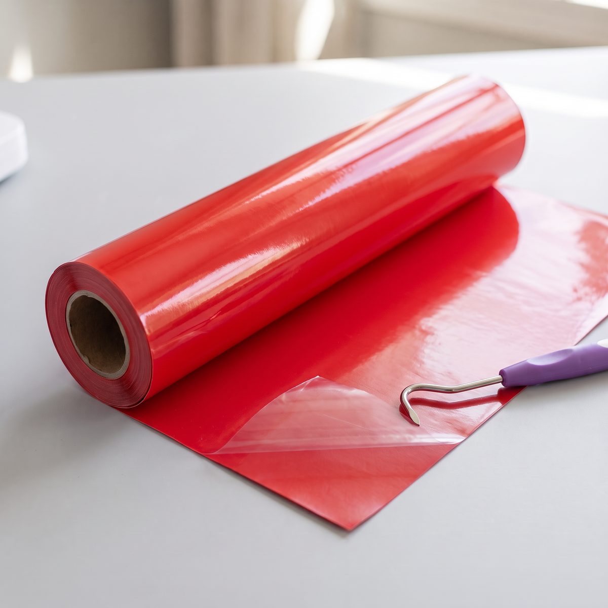 Red Glossy Smooth HTV roll