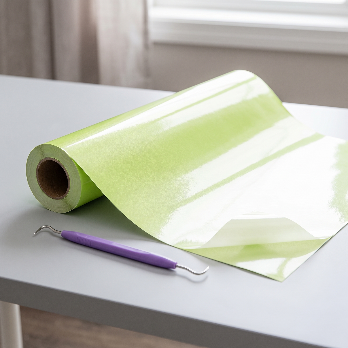 Electric Lime HTV roll