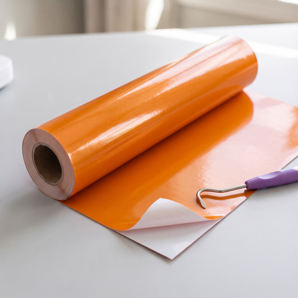 Orange Reflective Adhesive Vinyl roll