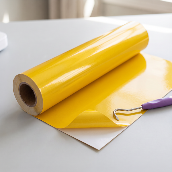 Yellow Reflective Adhesive Vinyl roll