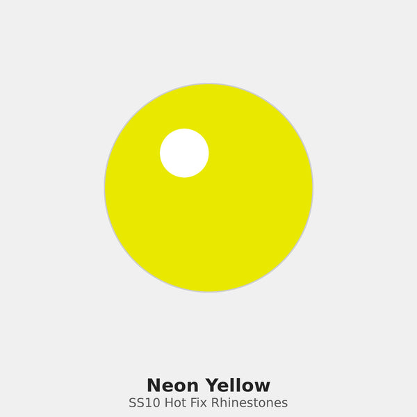 Neon Yellow Hot Fix Rhinestones SS10