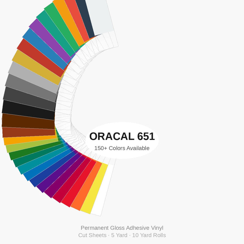 Oracal 651 Adhesive Vinyl (Permanent Glossy Finish)