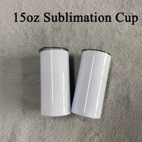 15 oz Straight Sublimation Tumbler