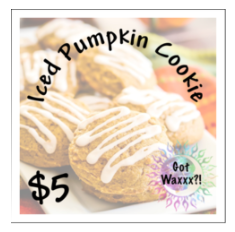 Iced Pumpkin Cookie--Got Waxxx Clam Shells Soy Wax Melt for Warmers