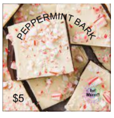 Peppermint Bark--Got Waxxx Clam Shells Soy Wax Melt for Warmers