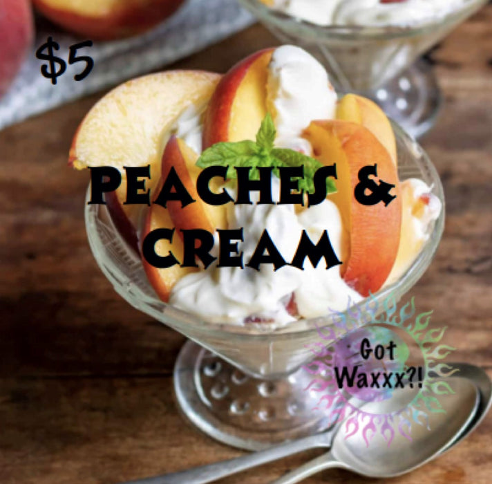 Peaches and Cream--Got Waxxx Clam Shells Soy Wax Melt for Warmers