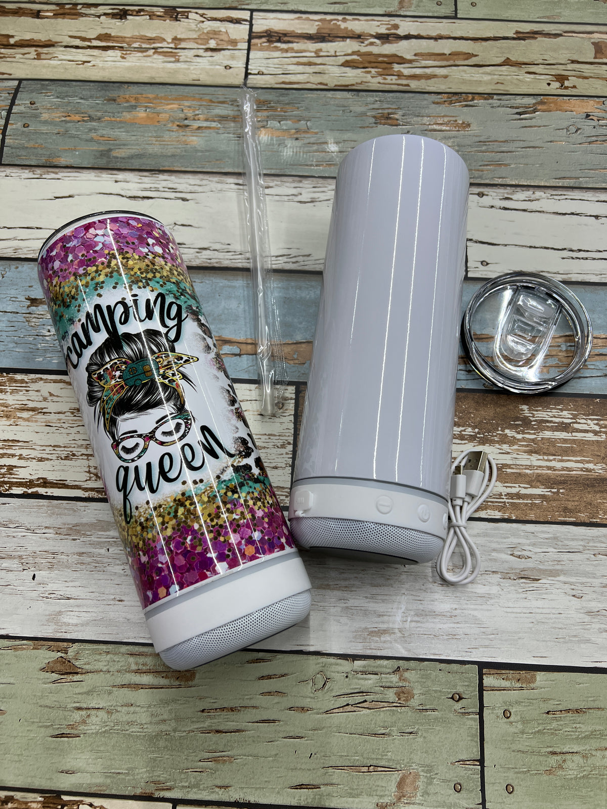 20 oz Skinny SPEAKER Sublimation Tumbler