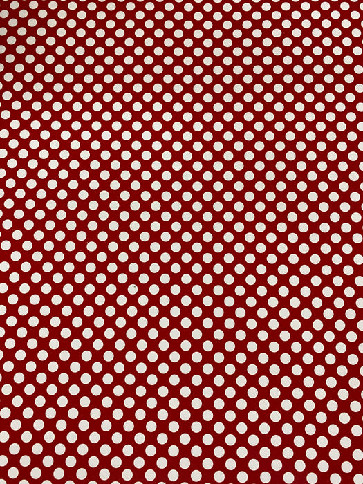 Red with White Dots Printed HTV