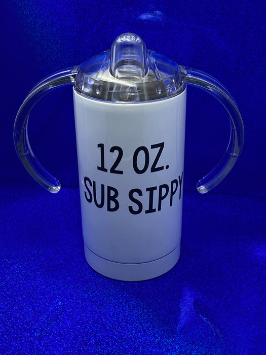 12 oz Straight Skinny Sublimation Tumbler w/ 2 lids Sippy or Regular