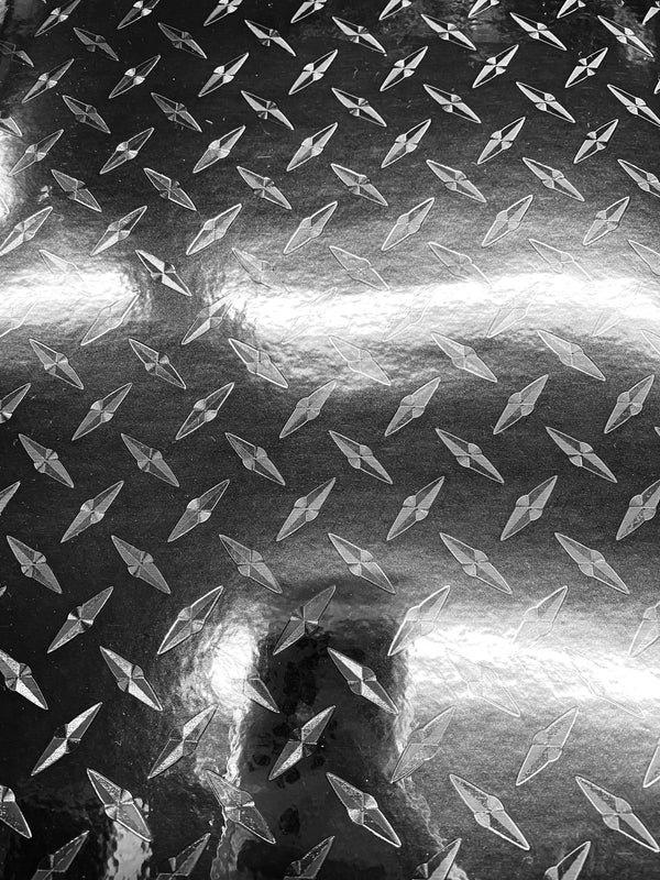 Black Diamond Plate Adhesive Printed Vinyl